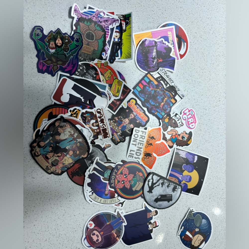 Various Stranger Things Stickers